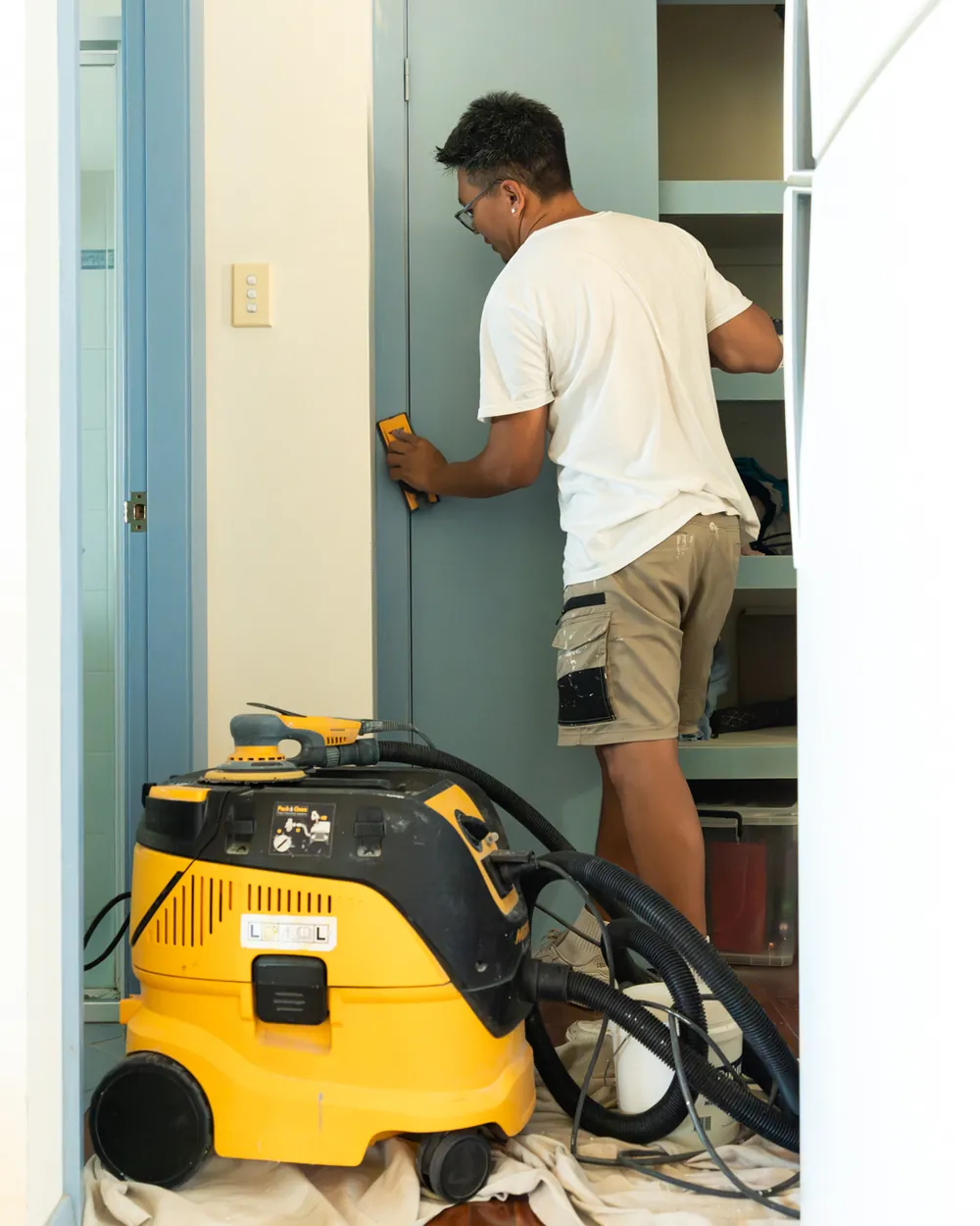 Sanding doors back for a flawless finish